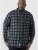 D555 Lawton LS Flannel Shirt Grey - Koszule - Koszule 2XL-10XL