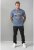 D555 Bradley T-shirt Blue - Koszulki - T-shirty meskie Duże Rozmiary - 2XL-14XL