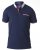 D555 GARFIELD Short Sleeve Stretch Polo Shirt Navy - Koszulki polo - Koszulki Polo 2XL-8XL
