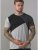 D555 Authentic T-shirt Grey - Koszulki - T-shirty meskie Duże Rozmiary - 2XL-14XL