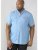 D555 Nathan Short Sleeve Shirt Blue - Koszule - Koszule 2XL-10XL