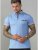 D555 Journey Fine Melange Polo Blue - Koszulki polo - Koszulki Polo 2XL-8XL