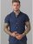 D555 Norman Short Sleeve Oxford Shirt Navy - Koszule - Koszule 2XL-10XL