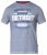 D555 Darcy Embroidered T-shirt Blue - Koszulki - T-shirty meskie Duże Rozmiary - 2XL-14XL