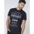 D555 Phillip T-shirt Black - Koszulki - T-shirty meskie Duże Rozmiary - 2XL-14XL
