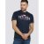 D555 Thornton Embroidery T-shirt Navy - Koszulki - T-shirty meskie Duże Rozmiary - 2XL-14XL