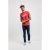 D555 Shelton T-shirt Red - Koszulki - T-shirty meskie Duże Rozmiary - 2XL-14XL