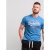 D555 Shelton T-shirt Blue - Koszulki - T-shirty meskie Duże Rozmiary - 2XL-14XL