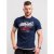 D555 Finn T-shirt Navy - Koszulki - T-shirty meskie Duże Rozmiary - 2XL-14XL