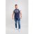 D555 Jones T-shirt Navy - Koszulki - T-shirty meskie Duże Rozmiary - 2XL-14XL