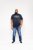 D555 Jasper Authentic Printed T-shirt Navy - Koszulki - T-shirty meskie Duże Rozmiary - 2XL-14XL