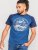 D555 Porter Raglan Sleeve Printed T-Shirt Blue - Koszulki - T-shirty meskie Duże Rozmiary - 2XL-14XL