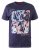 D555 Warner Guitar Printed T-Shirt Navy - Koszulki - T-shirty meskie Duże Rozmiary - 2XL-14XL