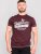 D555 Wharf California Eagle Printed T-Shirt Burgundy - Koszulki - T-shirty meskie Duże Rozmiary - 2XL-14XL