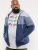 D555 Columbus Cut And Sew Panelled Zip Through Hoody Blue - Bluzy & bluzy z kapturem - Bluzy & Bluzy z kapturem 2XL-12XL
