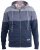 D555 Columbus Cut And Sew Panelled Zip Through Hoody Blue - Bluzy & bluzy z kapturem - Bluzy & Bluzy z kapturem 2XL-12XL
