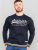 D555 Marlow Printed Crew Neck Sweatshirt Navy - Bluzy & bluzy z kapturem - Bluzy & Bluzy z kapturem 2XL-12XL