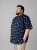 Kam Jeans 6068 Flamingo Short Sleeve Shirt Navy - Koszule - Koszule 2XL-10XL