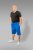 20 Nodi Short Leg Sports Pants in Combed Cotton Jersey Blue - Dresy & spodenki dresowe - Dresy & Spodnie Dresowe 2XL-12XL