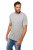 JP1880 702415 Koszulka z dekoltem w serek Szara melanż - Koszulki - T-shirty meskie Duże Rozmiary - 2XL-14XL