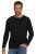 JP1880 702555 Koszulka Henley z długim rękawem Czarna - Koszulki - T-shirty meskie Duże Rozmiary - 2XL-14XL