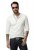 JP1880 702555 Koszulka Henley z długim rękawem Biała - Koszulki - T-shirty meskie Duże Rozmiary - 2XL-14XL