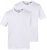 JP1880 711318 Koszulka z dekoltem w serek 2-pak Biała - Koszulki - T-shirty meskie Duże Rozmiary - 2XL-14XL