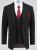 D555 Ted 4 Way Stretch Tailored Suit Jacket Czarny - Garnitury - Garnitury dużych rozmiarach