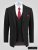 D555 Ted 4 Way Stretch Tailored Suit Jacket Czarny - Garnitury - Garnitury dużych rozmiarach