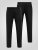 D555 Ted 4 Way Stretch Tailored Trouser Czarny - Garnitury - Garnitury dużych rozmiarach