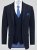 D555 Ted 4 Way Stretch Tailored Suit Jacket Granatowy - Garnitury - Garnitury dużych rozmiarach