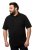 JP1880 712617 Koszulka polo z krojem na brzuch Czarna - Koszulki polo - Koszulki Polo 2XL-8XL