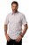 JP1880 Modern Fit Check Print Short Sleeve Shirt Grey - Koszule - Koszule 2XL-10XL