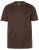 JP1880 Henley Basic T-Shirt with Buttons Brown - Koszulki - T-shirty meskie Duże Rozmiary - 2XL-14XL