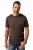 JP1880 Henley Basic T-Shirt with Buttons Brown - Koszulki - T-shirty meskie Duże Rozmiary - 2XL-14XL