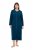 Ulla Popken 749967 Szlafrok frotte z zamkiem Petrolowa - Szlafroki - 