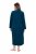 Ulla Popken 749967 Szlafrok frotte z zamkiem Petrolowa - Szlafroki - 