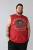 Kam Jeans 5763 Hawaii Surf Vest Sleeveless T-Shirt Washed Red - Koszulki - T-shirty meskie Duże Rozmiary - 2XL-14XL