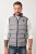 JP1880 Quilted Vest Outdoor Stand-up Collar Grey - Kurtki Męskie Duże Rozmiary - Kurtki Duże rozmiary 2XL-8XL