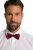 JP1880 809044 Mucha jedwabna Bordowy - Krawaty i muszki - 