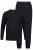 JP1880 Two-piece Pyjamas Long Sleeve and Long Trousers Black - Bielizna & stroje kąpielowe - Bielizna & Stroje kąpielowe 2XL-8XL