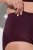 Ulla Popken 813137 Majtki modelujące z wysokim stanem Bordowa - Bielizna modelująca - 