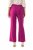 Ulla Popken 813306 Szerokie spodnie garniturowe z gumką w pasie Magenta - Spodnie materiałowe - Szerokie spodnie damskie plus size