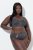 Ulla Popken 815268 Majtki w paski Antracytowa - Majtki - 