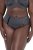 Ulla Popken 815268 Majtki w paski Antracytowa - Majtki - 