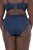 Ulla Popken 815268 Majtki w paski Granatowa - Majtki - 