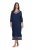 Ulla Popken 815333 Koszula nocna Granatowa - Koszule nocne - 