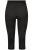 Ulla Popken 815580 Legginsy rajstopowe 3/4 z ochroną ud 80 den Czarna - Rajstopy & skarpetki - 