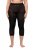 Ulla Popken 815580 Legginsy rajstopowe 3/4 z ochroną ud 80 den Czarna - Rajstopy & skarpetki - 