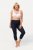 Ulla Popken 815580 Legginsy rajstopowe 3/4 z ochroną ud 80 den Granatowa - Rajstopy & skarpetki - 